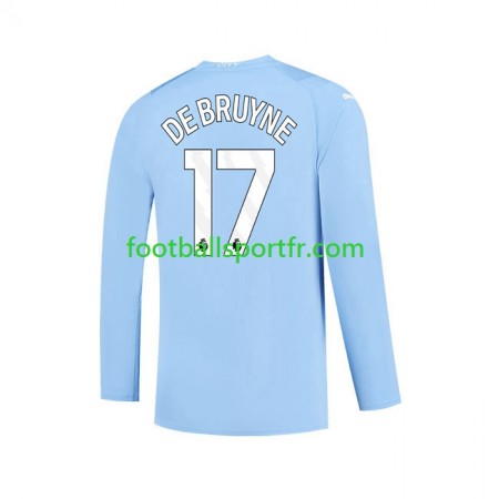 Tenue Manchester City Kevin De Bruyne 17 Domicile 2023-2024 Maillot de Foot ML